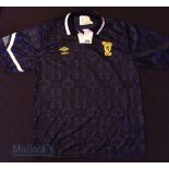 1991/94 Scotland SFA Home football shirt size large, in blue, Umbro, short sleeve