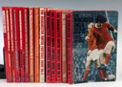 The Manchester United Football Book x14, Numbers include 1, 2, 3, 4, 5, 7, 8, 9, 10, 11, 12, 13, 14,