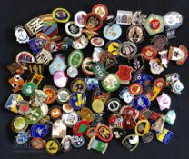 Collection of 100x football club enamel badges, mostly are non-league circa 1970s-2020s to include