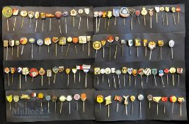 Large Collection of European football club badges circa 1960s onwards to include Russia, Italy,