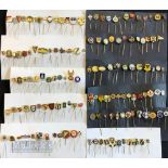 Collection of 140x European and a few British football club Enamel Pin badges 1960s onwards to