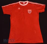 c1985 Luxembourg International football shirt size large 7/8, Adidas, stitched badge, made in West