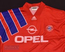 1991/93 Bayern Munich Home football shirt size 42/44”, Adidas, in red and blue, short sleeve