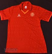 1988/90 Spain International Home football shirt Le Coq Sportif, size ‘G’ (Adult), stitched sponsor