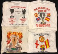 1991 and 1996 Manchester United T Shirts - European Cup Winners Cup Final v Barcelona 1991 Rotterdam