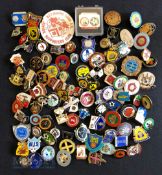 Collection of 100x football club enamel badges, mostly are non-league c1970s-2020s to include