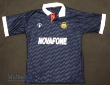 1989 Dundee FC football shirt size 42/44”, in dark blue, Matchwinner, short sleeve