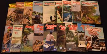 Fleetway Anglers Mail Annual Book run of books 1973-1987, plus Angling Times 1978-1979 and Angling