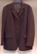 Fine Men's Foxley Hunting Jacket made in England, pure new wool, appears to measure 42" shoulder,