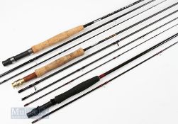 3x Fly Rods – 2 Shakespeare carbon rods, Expedition 3 meter 4 piece, line 6/8# and Cosmos 6ft 6in
