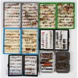 6x Boxes of Assorted Flies – incl 3x Fox boxes, 2 Derwent style boxes and a C&F style box with swing