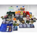 Large Box of Mixed Fishing Accessories – incl lines, rigs, baits, weight / feeders, hooks and