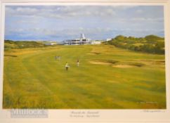 Craig Campbell signed ltd ed colour golf print – titled "Royal Birkdale –Towards The Nineteenth –