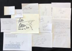 Assorted International Athletic Autograph Cuttings featuring David Bedford (long distance),