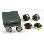 Wychwood Padded Case and Fly Reels – incl Airflo 3 ¾" composite reel and spare spool, Intrepid 3 3/