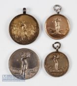 4x Artisan Golfers Association Annual Club Competition Silver Medals features 1926, 1931 won by L.