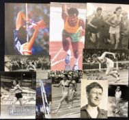 Selection of Olympic Athletics Signed Photographs and Prints to include Robbie Brightwell, Mel