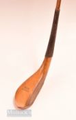 Stunning J Anderson golden Beechwood long spoon c1865 showing the fined ridge back seem under the