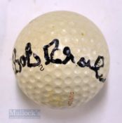 Bob Charles 1963 Open Golf Champion signed Dunlop golf ball – Charles was the first New Zealander