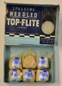 A G Spalding & Bros 6x Top-Flite Needled paper wrapped golf balls in the makers original box for