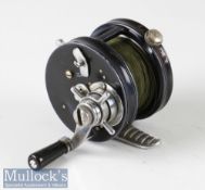 Hardy Bros England 'HJS' (Jock Scott) salmon light casting multiplier reel with chrome ribbed