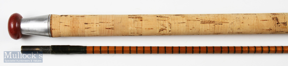 Terry Neale Sevenoaks Kent-Avon split cane rod – 10ft 2pc with amber agate lined butt and tip guides - Image 2 of 3