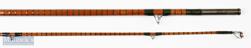 Terry Neale Sevenoaks Kent-Avon split cane rod – 10ft 2pc with amber agate lined butt and tip guides - Image 3 of 3