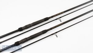 2x Shimano Bait Runner Specimen 12ft 2 Piece Rods both in mcb with light use (2)