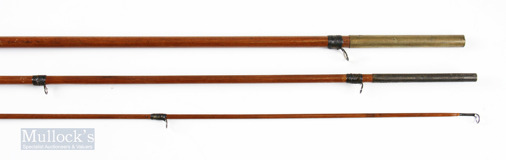 c1900s Greenheart 12ft 6in 3 Piece Fly Rod overall restored example that displays well, in cloth - Image 2 of 2