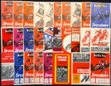 Quantity of 1960/70s Speedway Programmes at Belle Vue features 67 British League Riders