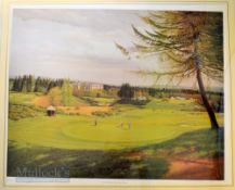 Graeme Baxter signed Ltd edition colour golf print of Gleneagles titled "The Gleneagles Hotel,