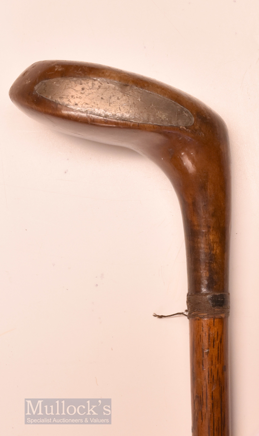 Early Sunday Golf Walking Stick fitted with socket head wood handle - and an integral metal - Image 2 of 2