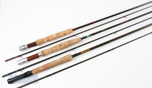 2x Carbon Fly Rods – Marado Axis-F AXF902 9ft 2 piece, line 6#, with an Aiken handmade 9ft 2 piece