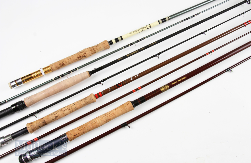 J W Martins Westerly 10ft 2 Piece Fly Rod with Patakee Morton glass 8ft 6in 2 piece fly rod, line