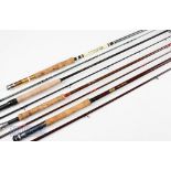 J W Martins Westerly 10ft 2 Piece Fly Rod with Patakee Morton glass 8ft 6in 2 piece fly rod, line