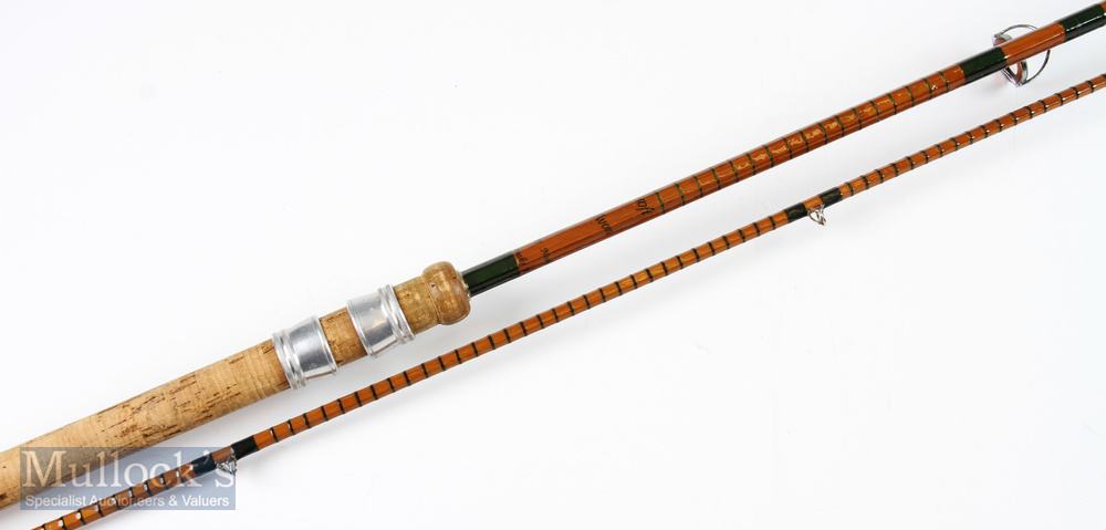 Terry Neale Sevenoaks Kent-Avon split cane rod – 10ft 2pc with amber agate lined butt and tip guides