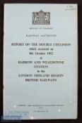 Railways Accidents - Report on The Double Collision Which Occurred On 8th October 1952 at Harrow &