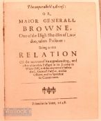 English Civil War; The Unparalleled Arrest; Or Major General Browne, One of The High Sheriffes of