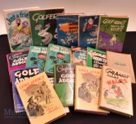 Houghton, George Golf Collection (19) hard back and paperback books, Golf Addict Goes East x2