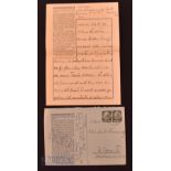 WWII Nazi Germany - Dachau VIP Prisoner Letter Set – a hard to find letter and cover set from a