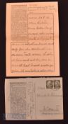 WWII Nazi Germany - Dachau VIP Prisoner Letter Set – a hard to find letter and cover set from a