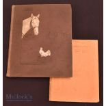 Assorted collection of Horse and Donkey Postcards in a horse embossed postcard album, a good mixture