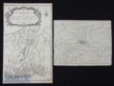 c1760 London Map - A New and Accurate Survey of the Parishes of St Andres Holborn without the