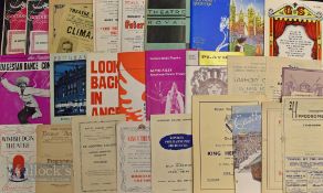 Collection of 100+ Theatre Cinema programmes 1920-1960 to include Theatre Plays, Musicals, Music