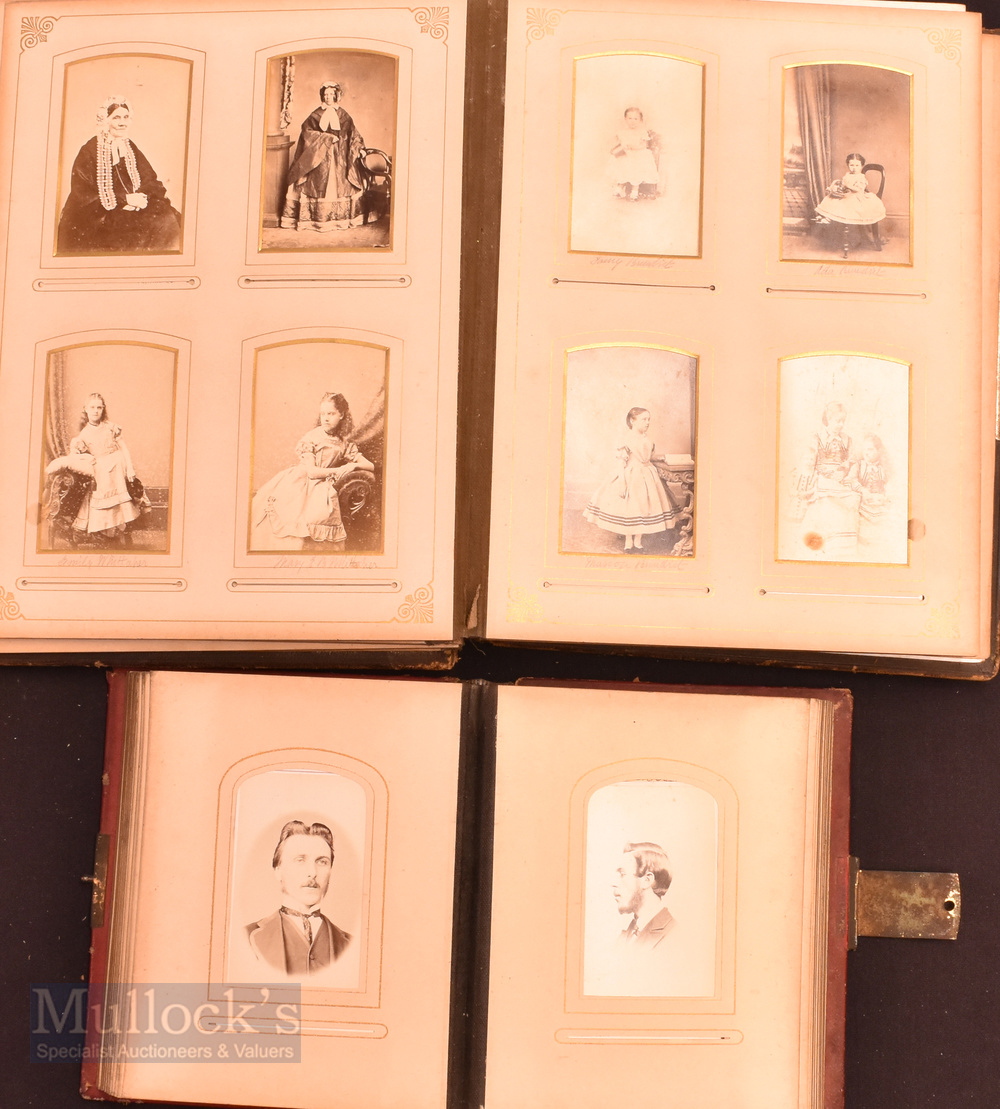 c1880 x3 Leather Album of Cabinet and Carte de Visite Cards. Noted card of Bishop Samuel Ajayi - Image 2 of 4