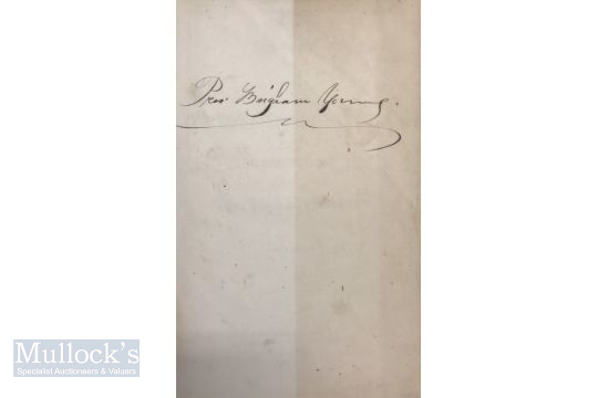 Americana – Mormon – Scarce Signature of Brigham Young – Report of the Commissioner of Patents for - Image 3 of 3