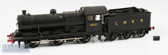 O Gauge Electric Finescale LNER 4687 Locomotive J20-1 possibly made by Kenard Models, 2 rail metal