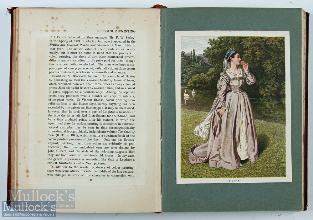 Colour Printing & Printers by R M Burgh 1910 1st Edition 1910. Marked as "Presentation Copy". - Image 3 of 4