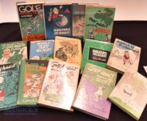 Houghton, George Golf Collection (19) hard back books, Golf Addict Goes East, Golf Addicts Galore