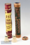 Feather Badminton Shuttlecocks in original card boxes, by F H Ayres and R S L Silver Feather, some